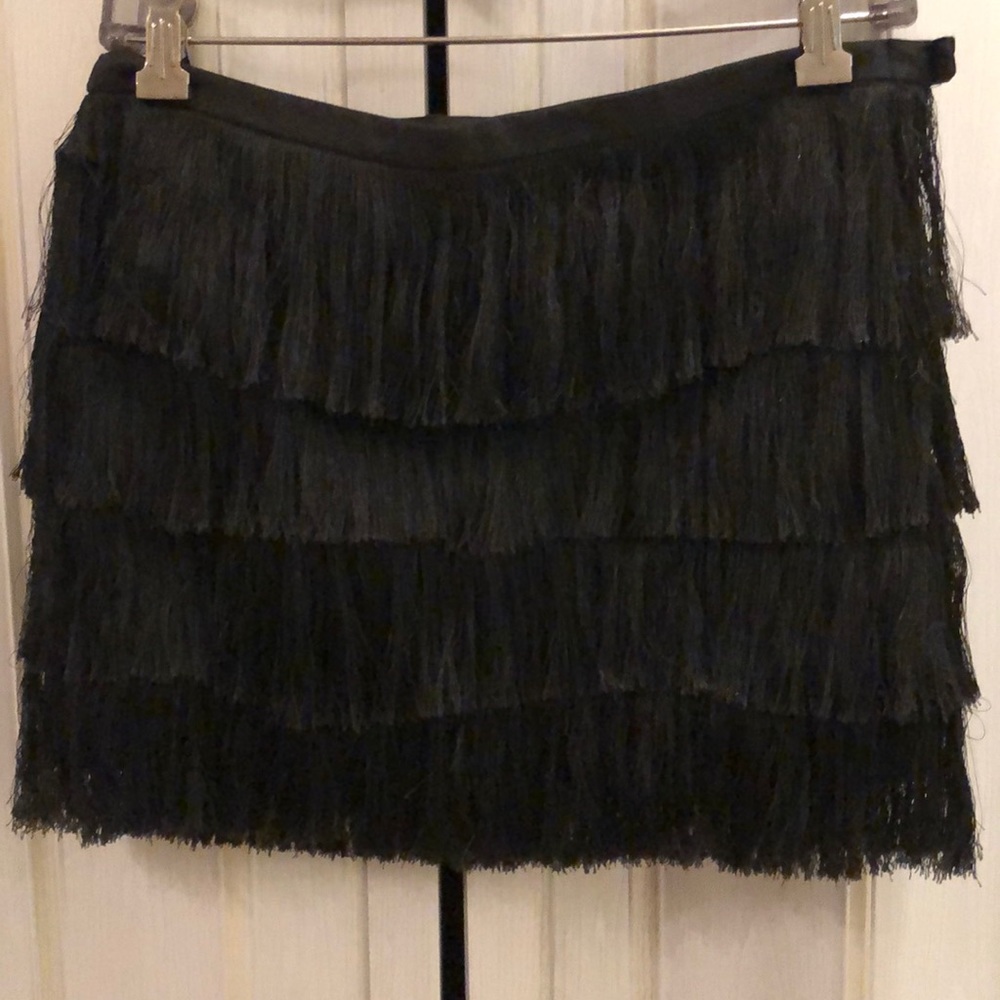 H&M Fringed Mini Skirt